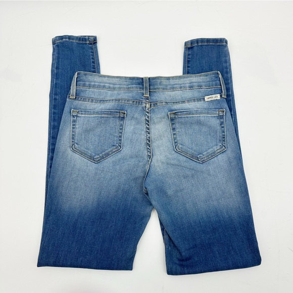 Hammer Jeans Women’s Light Wash Skinny Jeans – Subtle Distressed Pattern Size 7 - Picture 4 of 13